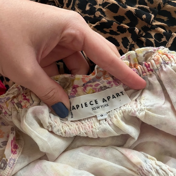 Apiece Apart Floral Puff Sleeve Maxi Dress - Picture 3 of 15